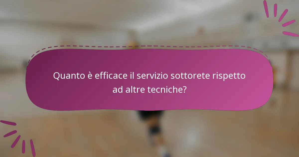 Quanto è efficace il servizio sottorete rispetto ad altre tecniche?
